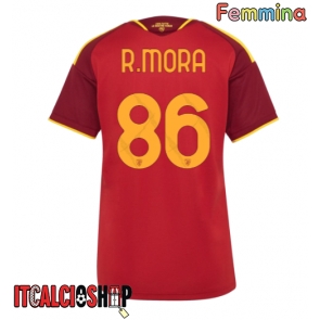 AS Roma Rodrigo Mora #86 Prima Maglia Femmina 2026-27 Manica Corta AS Roma Rodrigo Mora #86 Prima Maglia Femmina 2026-27 Manica Corta
